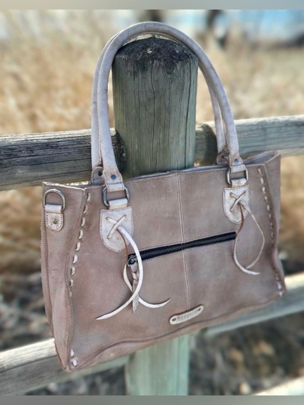 Bed Stu Rockababy Satchel Crossbody Shoulder Bag Icicle Rustic Nectar